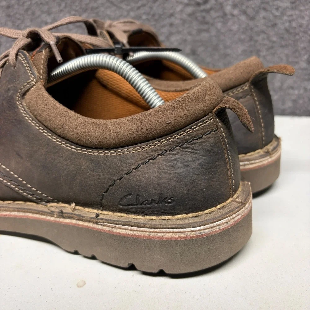 Clarks‎ Collection Mens Brown Leather Oxford Casual Shoes Size 10.5 M